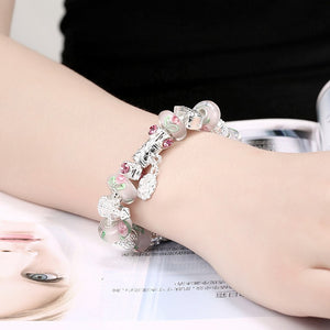 Apple Candy Pandora Inspired Bracelet - Golden NYC Jewelry