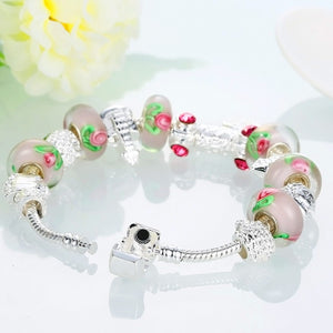 Apple Candy Pandora Inspired Bracelet - Golden NYC Jewelry