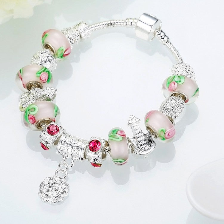 Apple Candy Pandora Inspired Bracelet - Golden NYC Jewelry