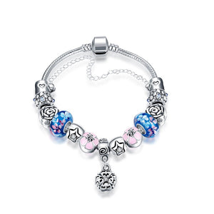 Blue Raspberry Flavored Pandora Inspired Bracelet - Golden NYC Jewelry