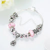 Mini Petite Pink Pandora Inspired Bracelet - Golden NYC Jewelry