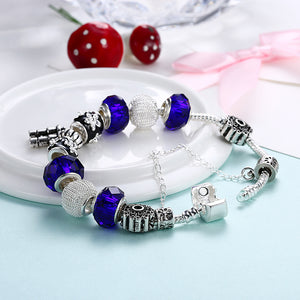 Looking For You In Blue Pandora Inspired Bracelet - Golden NYC Jewelry www.goldennycjewelry.com fashion jewelry for women