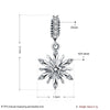 Sterling Silver Single Snowflake Charm, made for Christmas Charm - Golden NYC Jewelry