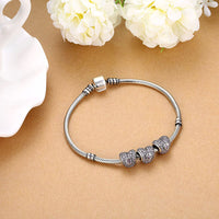 Sterling Silver CZ Coral Citrine Insert Charm - Golden NYC Jewelry