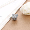 Sterling Silver CZ Crystal Insert Charm - Golden NYC Jewelry