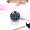 Sterling Silver CZ Classic Sapphire Charm - Golden NYC Jewelry