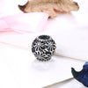 Sterling Silver Laser Cut Filigree Floral Charm - Golden NYC Jewelry
