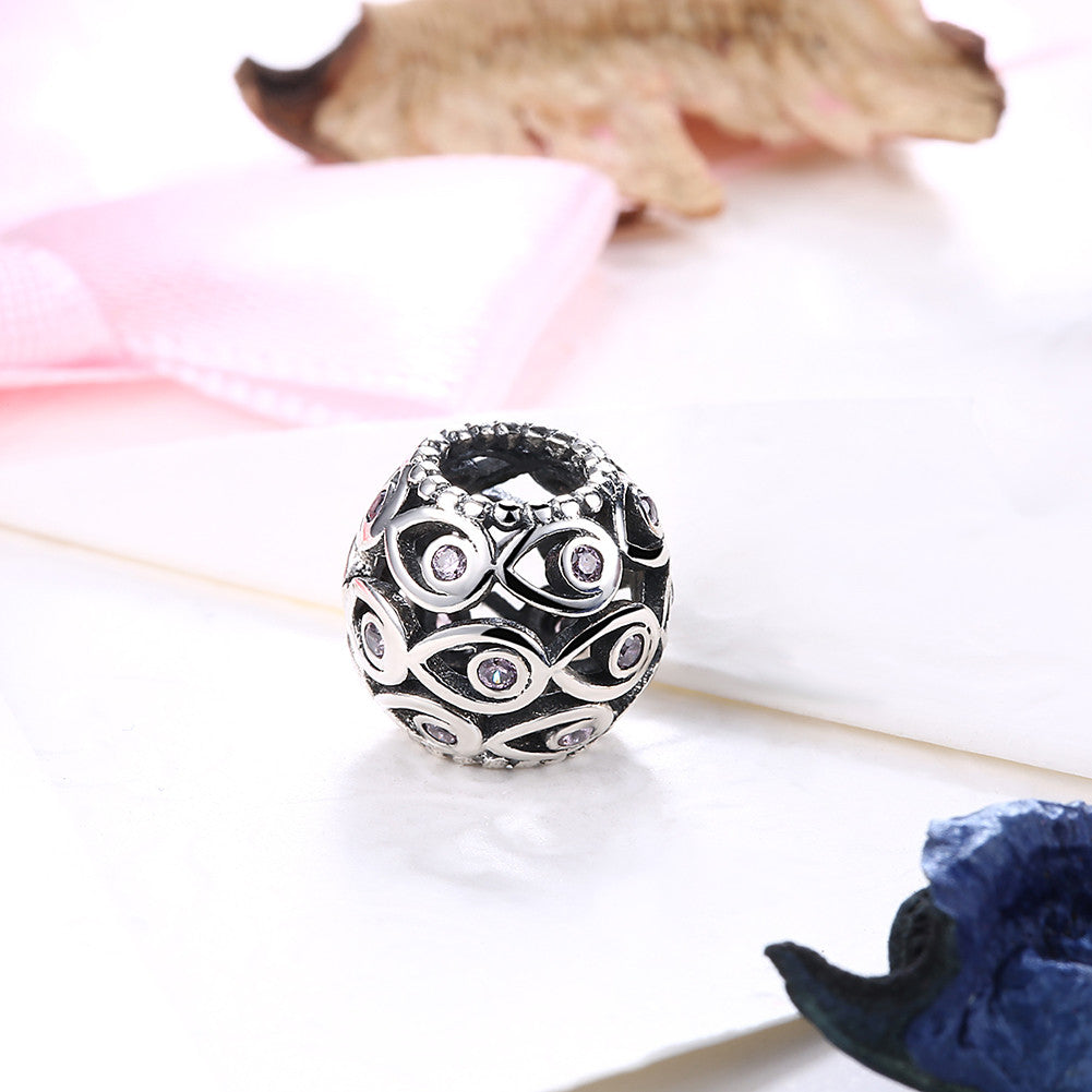 Sterling Silver Petite Coral Curved Charm - Golden NYC Jewelry