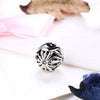 Sterling Silver Laser Cut Floral Design Charm - Golden NYC Jewelry