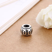 Sterling Silver Abstract Curved Charm - Golden NYC Jewelry