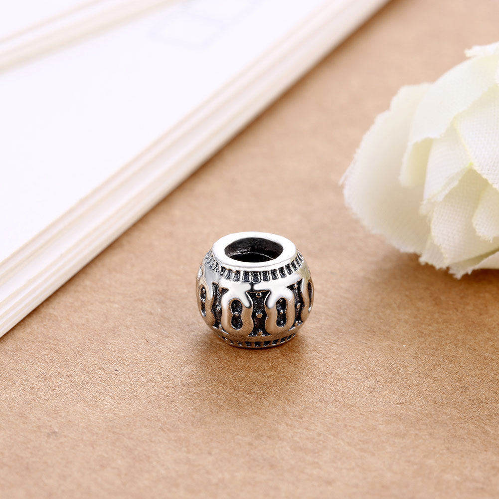 Sterling Silver Abstract Curved Charm - Golden NYC Jewelry