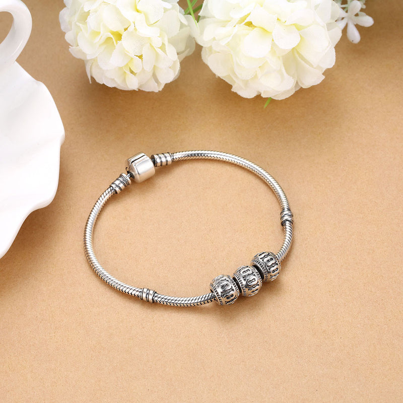 Sterling Silver Abstract Curved Charm - Golden NYC Jewelry