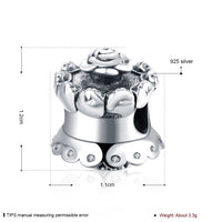 Sterling Silver Geometric Mid-Size Emblem Charm - Golden NYC Jewelry