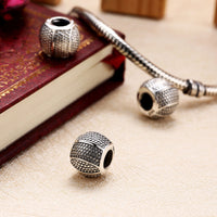 Sterling Silver CZ Inlined Charm - Golden NYC Jewelry