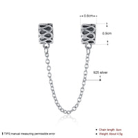 Sterling Silver Ingrain Stopper Charm - Golden NYC Jewelry