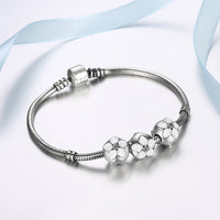 Sterling Silver Ivory Daisy Charm - Golden NYC Jewelry