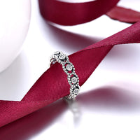 Sterling Silver Pandora Inspired Floral Twist Ring - Golden NYC Jewelry