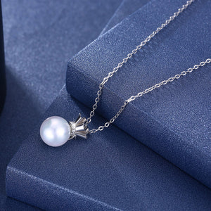 Sterling Silver Tiarra Freshwater Pearl Necklace