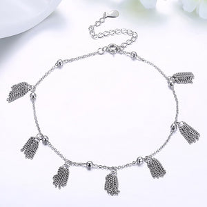 Sterling Silver Fringe Drop Bracelet