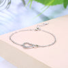 Pave Heart Sterling Silver Bracelet