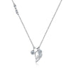 Swarovski Crystal 18K White Gold over Sterling Silver Wings of an Angel Necklace - Golden NYC Jewelry