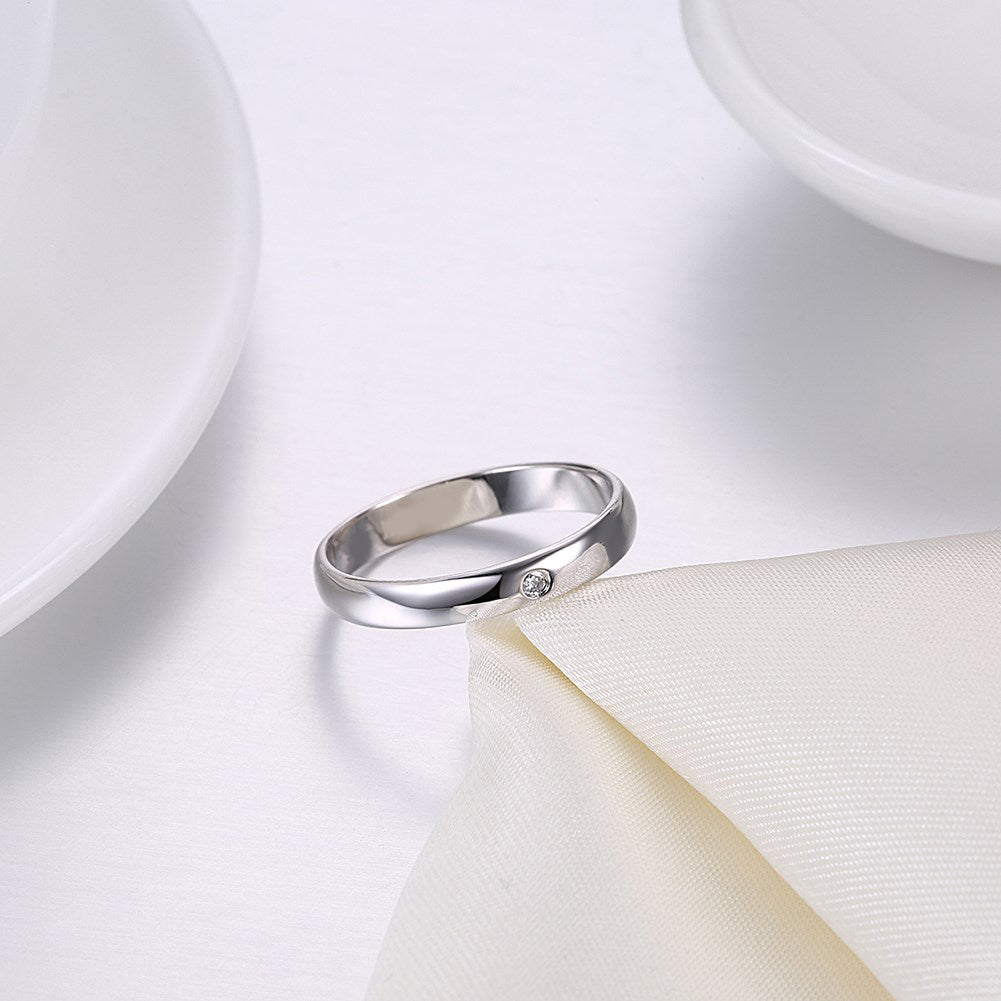 Sterling Silver Sleek Mini Stone Ring