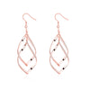 Silver Spiral Hook Earrings Set in 18K White Gold Plated ( 3 Color Available)