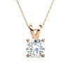 Solitaire Swarovski Elements Classical Princess Cut Necklace in 18K Gold Plating