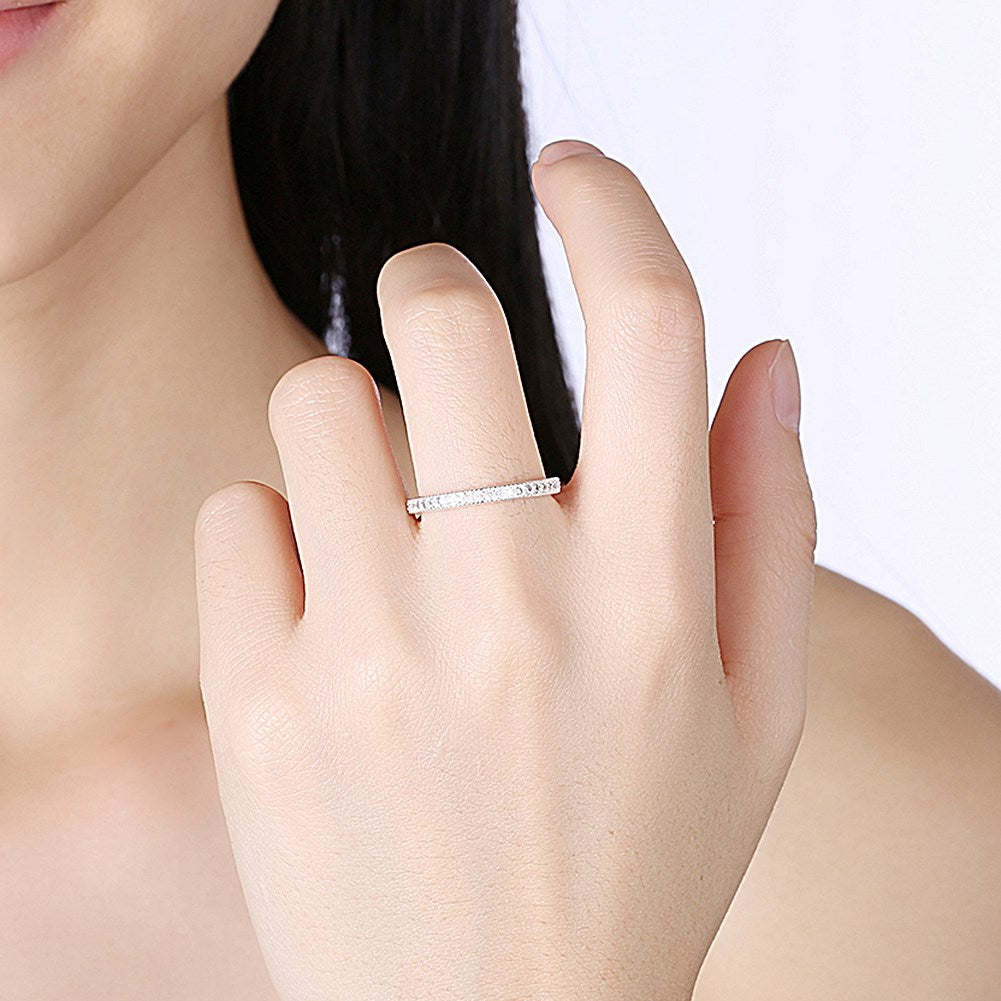 3mm Swarovski Crystal Band Ring 2 Colors Available, Rings, Golden NYC Jewelry, Golden NYC Jewelry jewelryjewelry deals, swarovski crystal jewelry, groupon jewelry,, jewelry for mom,
