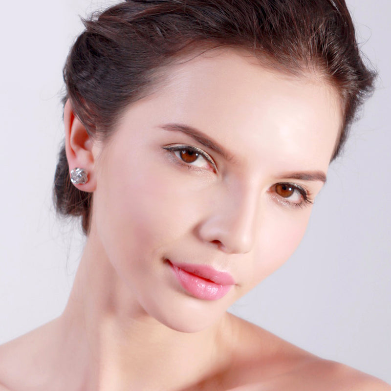 18K White Gold Plated Infinity Twist Stud Earring with  Austrian Crystals, , Golden NYC Jewelry, Golden NYC Jewelry  jewelryjewelry deals, swarovski crystal jewelry, groupon jewelry,, jewelry for mom,