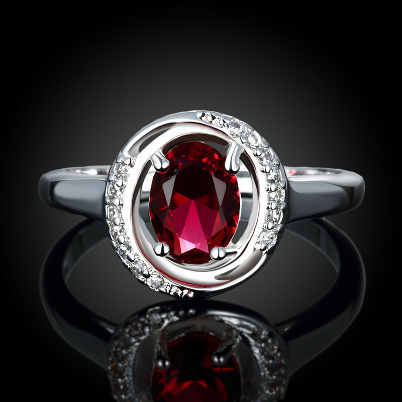 Circular Ruby Pave Ring, , Golden NYC Jewelry, Golden NYC Jewelry jewelryjewelry deals, swarovski crystal jewelry, groupon jewelry,, jewelry for mom, 