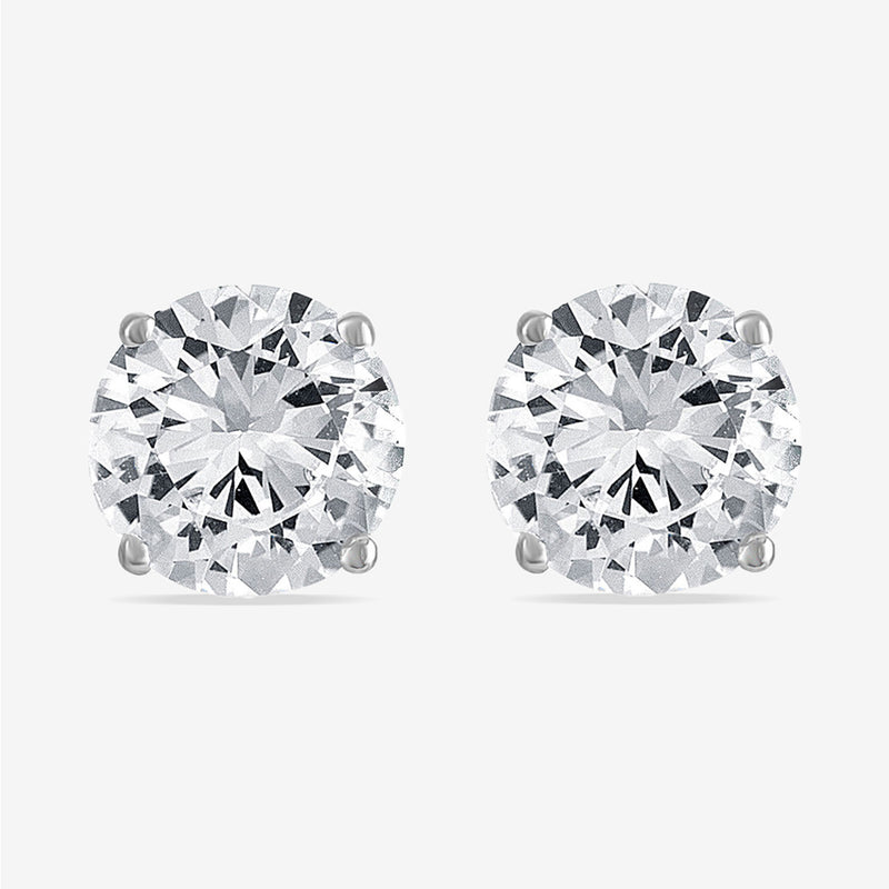 LIMITED TIME SPECIAL! 2.5 CT.T.W. Lab-Created White Sapphire Stud Earrings in Sterling Silver