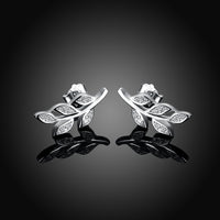 Sterling Silver Swarovski Grapevine Stud Earrings