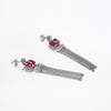 Sterling Silver Swarovski Chandelier Drop Earrings - Silver