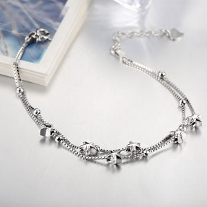 Shooting Stars Strands Sterling Silver Bracelet