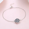 Pave Disc Sterling Silver Bracelet