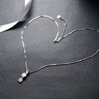 Sterling Silver Swarovski Kitty Cat Necklace