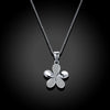 Sterling Silver Swarovski Floral Petal Necklace