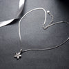 Sterling Silver Swarovski Floral Petal Necklace