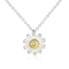 Sterling Silver Daisy Flower Necklace - Golden NYC Jewelry www.goldennycjewelry.com fashion jewelry for women