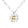 Sterling Silver Daisy Flower Necklace