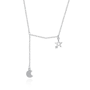 Moon & Star Necklace - Golden NYC Jewelry www.goldennycjewelry.com fashion jewelry for women