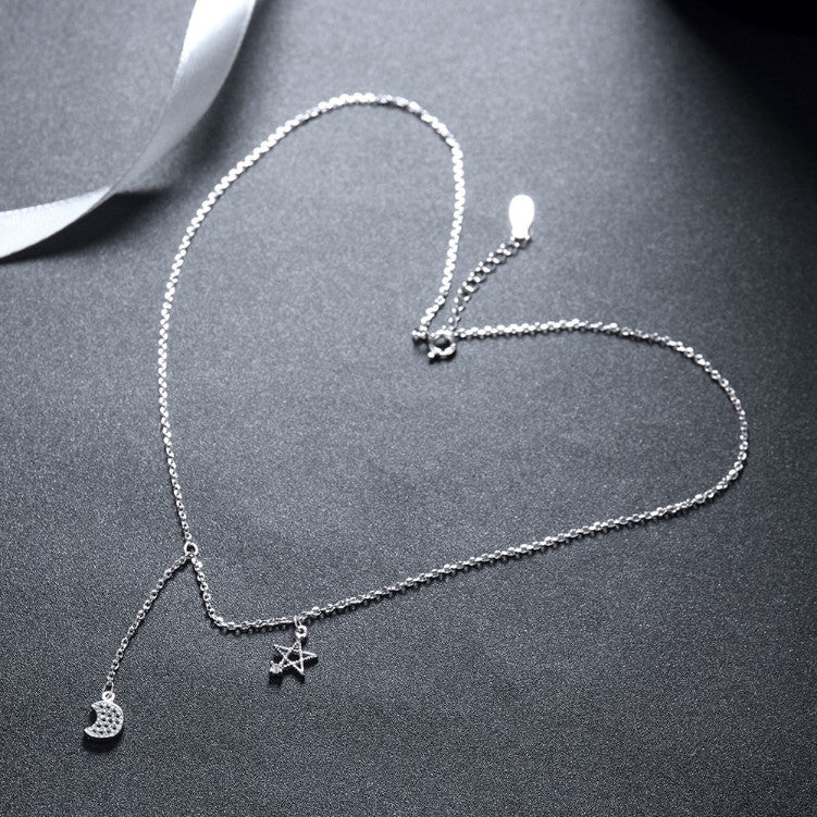 Moon & Star Necklace - Golden NYC Jewelry www.goldennycjewelry.com fashion jewelry for women