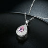 Pink Sapphire Swarovski Elements Teardrop Necklace, , Golden NYC Jewelry, Golden NYC Jewelry fashion jewelry, cheap jewelry, jewelry for mom, 