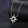 Swarovski Elements Pave Star Shaped Sterling Silver Necklace - Golden NYC Jewelry www.goldennycjewelry.com fashion jewelry for women