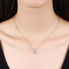 Swarovski Elements Pave Star Shaped Sterling Silver Necklace - Golden NYC Jewelry www.goldennycjewelry.com fashion jewelry for women