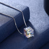 Sterling Silver Aurora Borealis Swarovski Elements Necklace- Two Options - Golden NYC Jewelry www.goldennycjewelry.com fashion jewelry for women