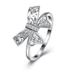 Sterling Silver Austrian Bow-Tie Cocktail Ring