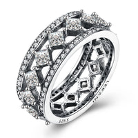 Sterling Silver Multi Swarovski Ring