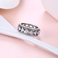 Sterling Silver Multi Swarovski Ring